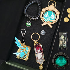 Upscale Jewelry Keychain Pendant Gift Box Set