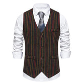 Retro Vintage Single Breasted Men's Suit Vest