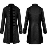 Retro Vintage Men's Coat Solid Color Steampunk Fashion Collar Coat