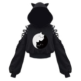 Japanese Style Cartoon Cute Cat Ears Cosplay Hoodie