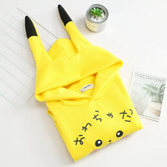 Japanese Style Fleece Loose Cartoon Cosplay Hoodie