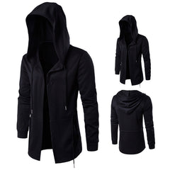 Chic Men's Wizard Cloak Black Hoodie