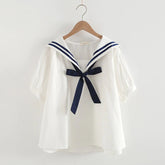 Stylish Women Pullover Loose Short Sleeve Shirt