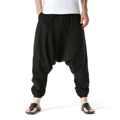 Casual Men's Drop Crotch Loose Home Pants