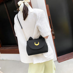Women's Single Shoulder Moon Cat Bag
