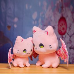 Kawaii Sakura Bat Cat Doll Cat Plush Toy