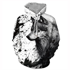 Unisex Trendy Digital Print Pullover Hoodie