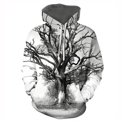 Unisex Trendy Digital Print Pullover Hoodie