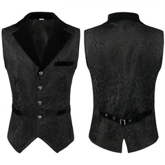 Retro Medieval Men's Gothic Vest Halloween Costume