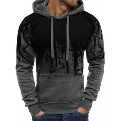Cool Men's 3D Splashed Ink Graffiti Sports Hoodie