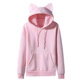 Cute Girls Cat Ears Design Hoodie