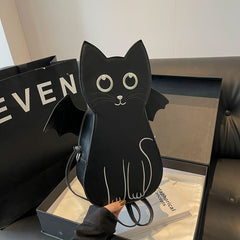 Dark Girls Cute Black Cat Backpack