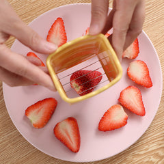 Strawberry Banana Slicer Press Fruit Cutter