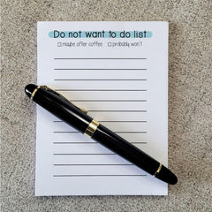 Quirky To-Do List Notepad Sticky Notes