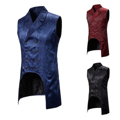 Royal Vintage European Fashion Mid-length Vest Tuxedo
