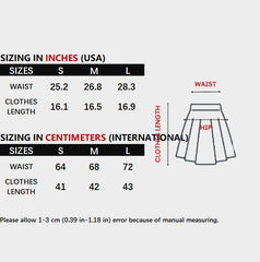 Dark High Waisted Punk Style Chain Half Pleated A-line Skirt