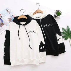 Sweet Japanese Style Cat Hoodie