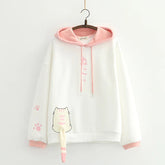 Kawaii Cat Tail Warm Long Sleeved Hoodie