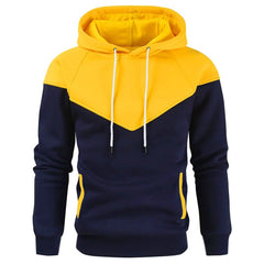 Men's Fashion Color Block Casual Sports Hoodie
