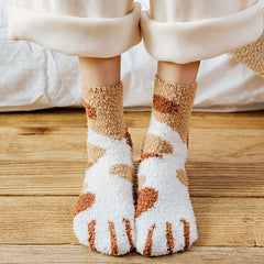 Kawaii Cat Paw Fuzzy Socks