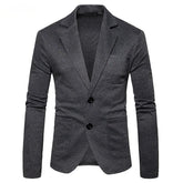 Stylish Men's Two Button Casual Fit Slim Suit Jacket