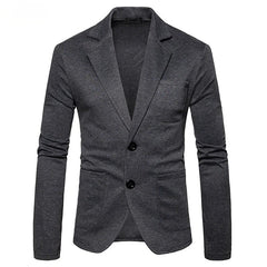 Stylish Men's Two Button Casual Fit Slim Suit Jacket