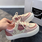Kawaii Round Toe Women's Thick Sole Versatile Shoes