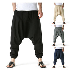 Casual Men's Drop Crotch Loose Home Pants