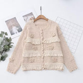 Stylish Floral Lace Handmade Cardigan