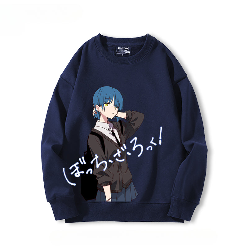 Casual Anime Graphic Crew Neck Sweatshirt