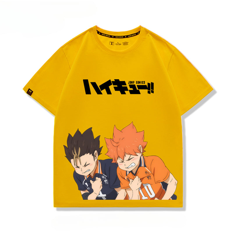 Unisex Anime Pattern Cotton Short Sleeve T-Shirt