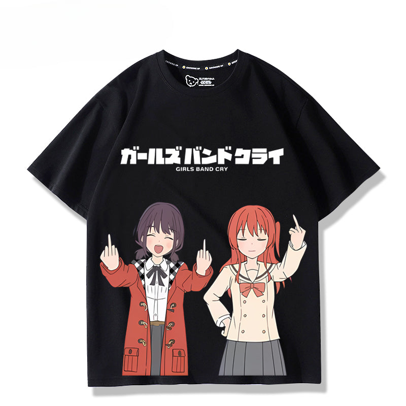 Casual Girls Anime Short Sleeve T-Shirt