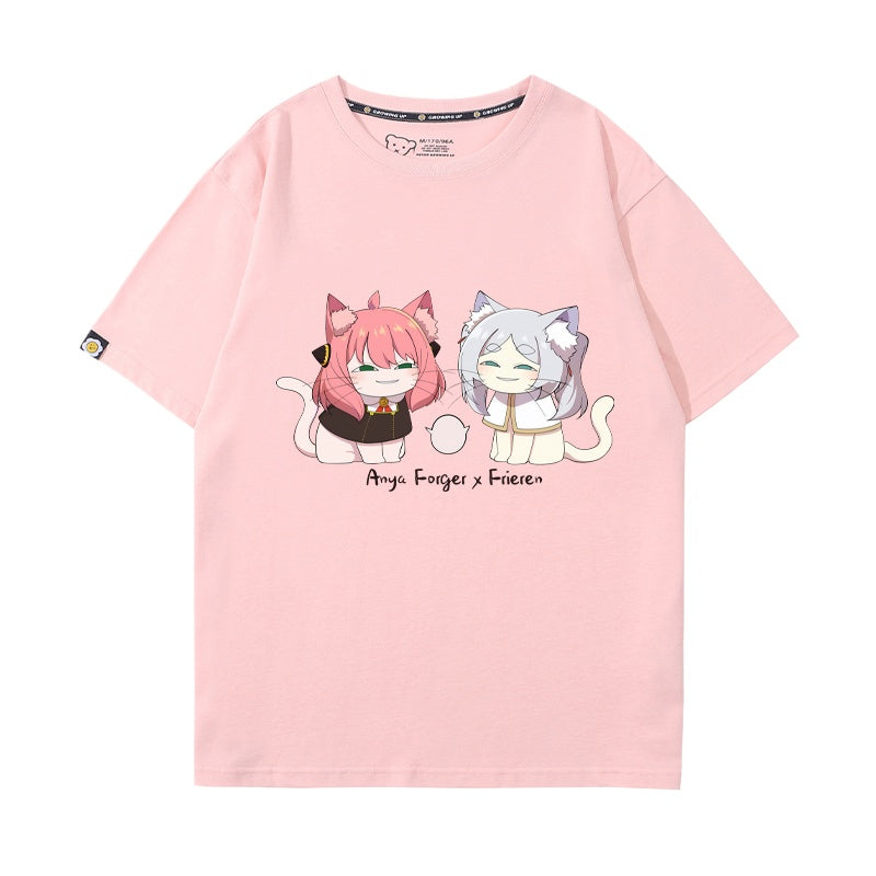 Women's Anime Short-sleeved Cotton T-shirt