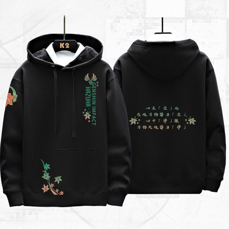 Game Pattern Printed Loose Hoodie