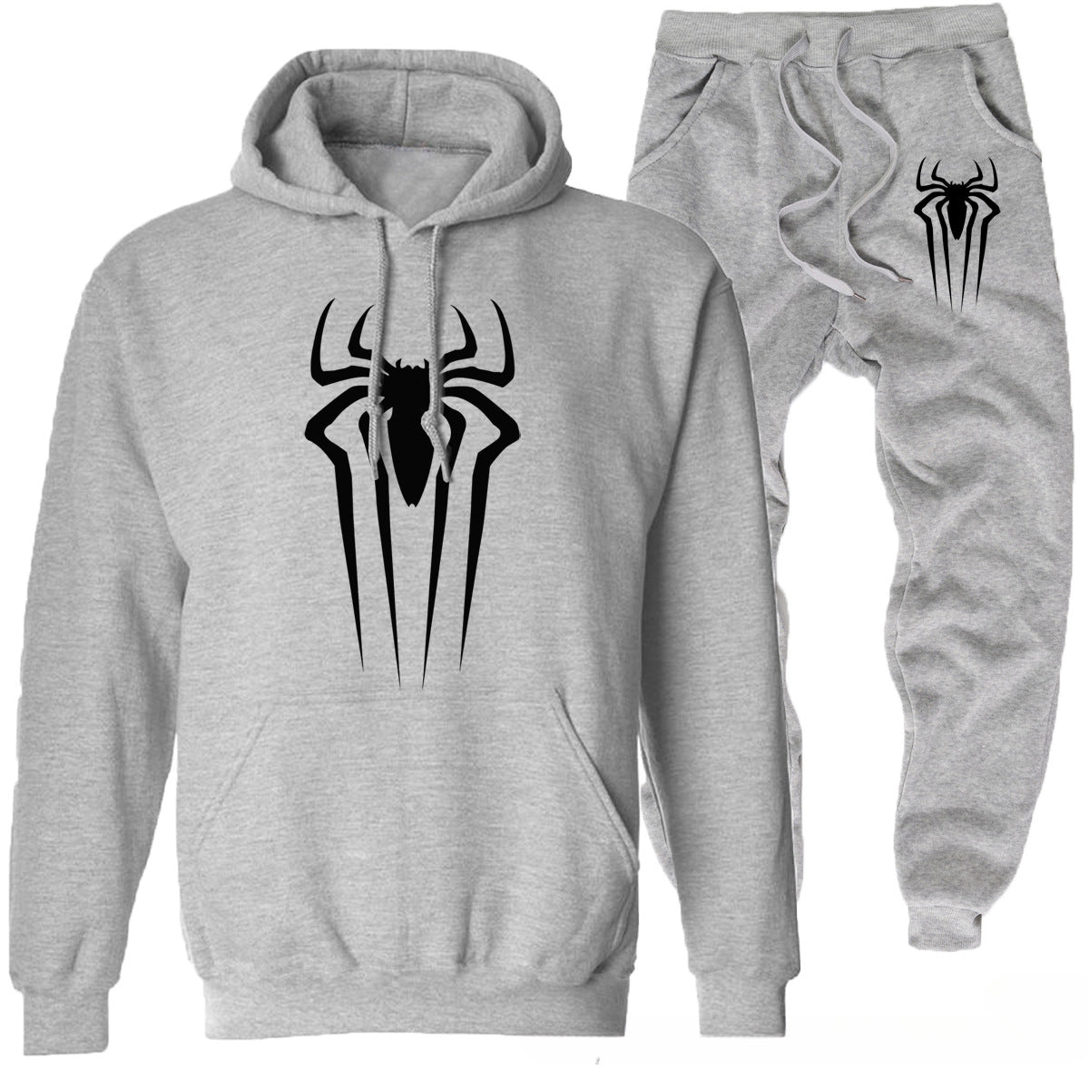 Casual Men's Spider Hoodie and Pants Co-ords Sportswear