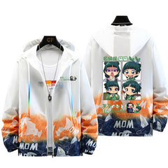 Casual Anime Pattern Thin Sunscreen Jacket
