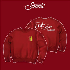 JENNIE RUBY Round Neck Cotton Sweatshirt