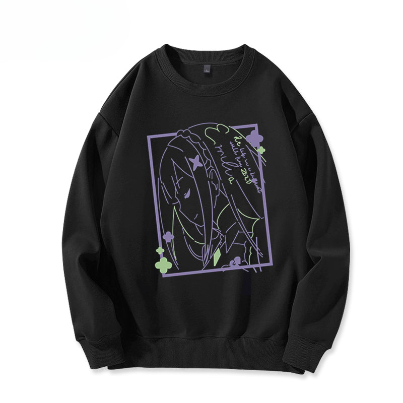Unisex Anime Graphic Crew Neck Sweatshirt
