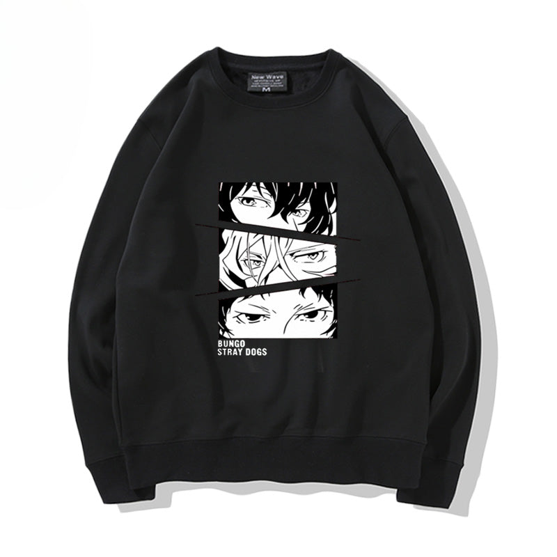Casual Anime Pullover Round Neck Sweatshirt