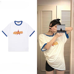 Ahyeon Same Raglan Cotton Short-sleeved T-shirt