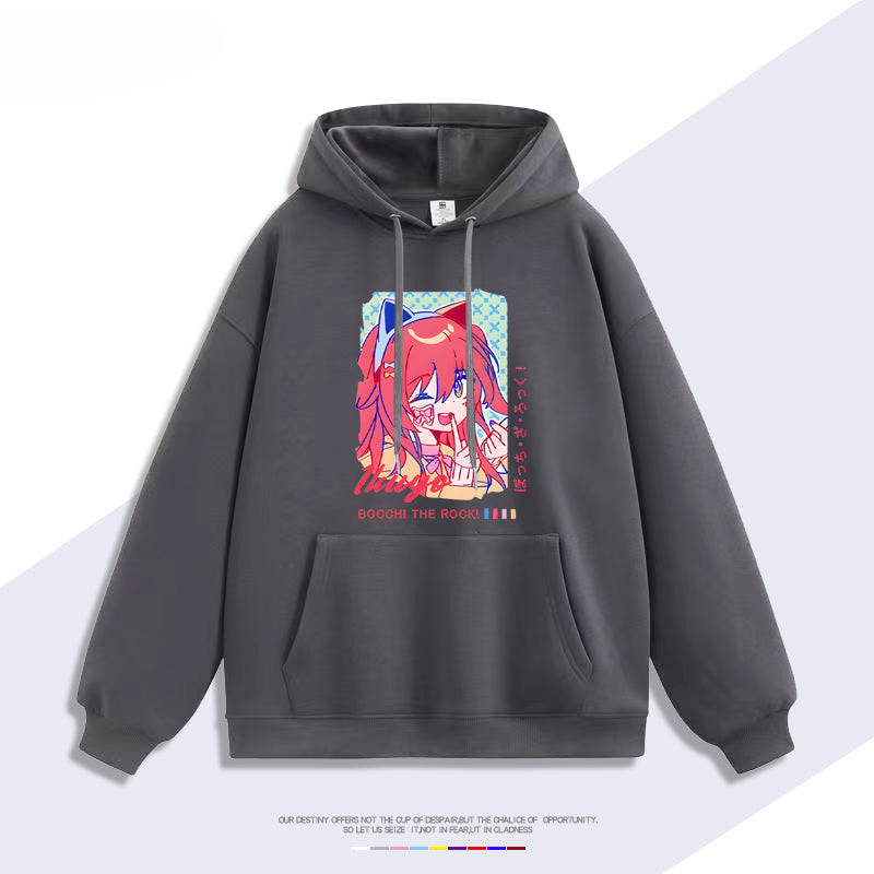 Unisex Anime Graphic Printed Hoodie