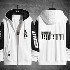 Unisex Game Letter Printed Zipper Hoodie