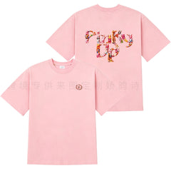 Pinky Up Cotton Short-sleeved T-shirt