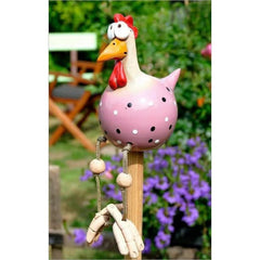 Long Legged Chicken Fence Ornament