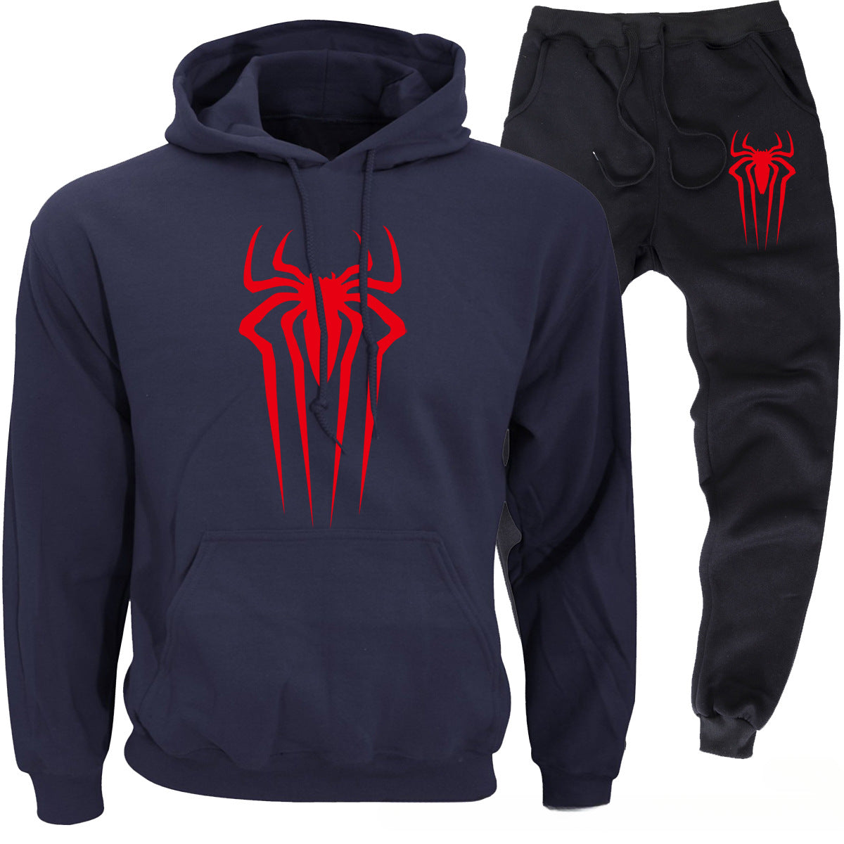 Casual Men's Spider Hoodie and Pants Co-ords Sportswear