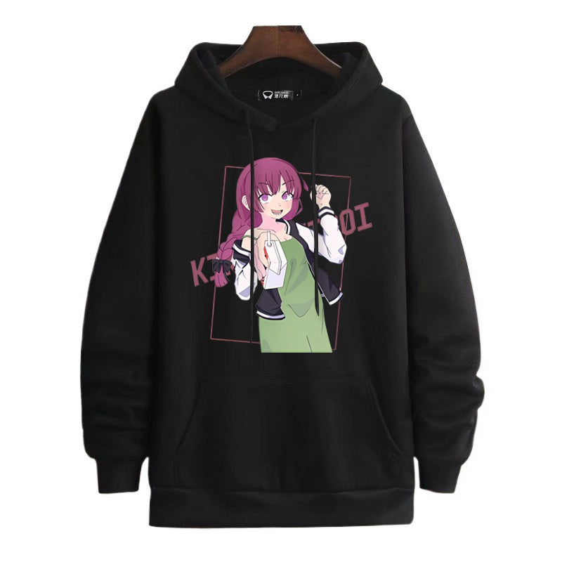 Casual Anime Graphic Print Cos Hoodie
