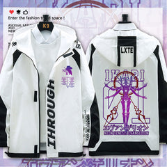 Men's Anime EVA Print Loose Jacket