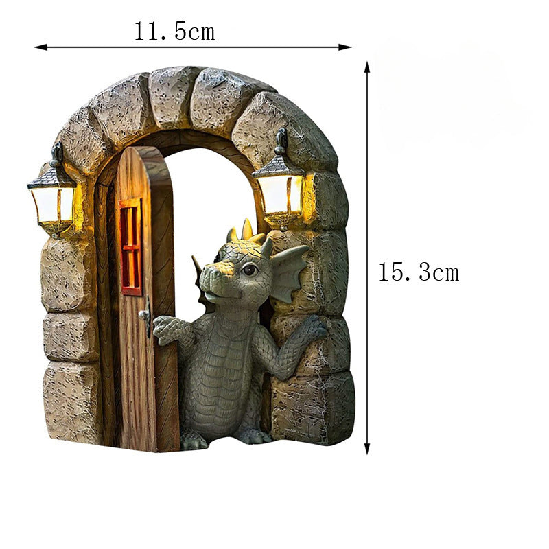 Cute Window Dragon Statue Decoration