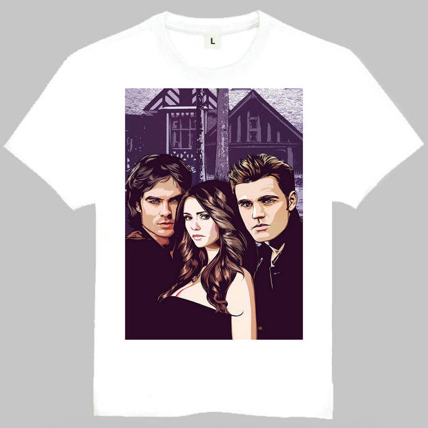 Trendy TV Graphic Printed White T-shirt