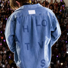 Versatile BANGTAN Printed Denim Jacket